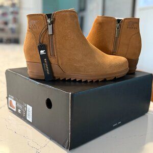 Sorel Evie II Zip Waterproof Suede Booties NWT IN BOX | LL4726-242 | Women's 9